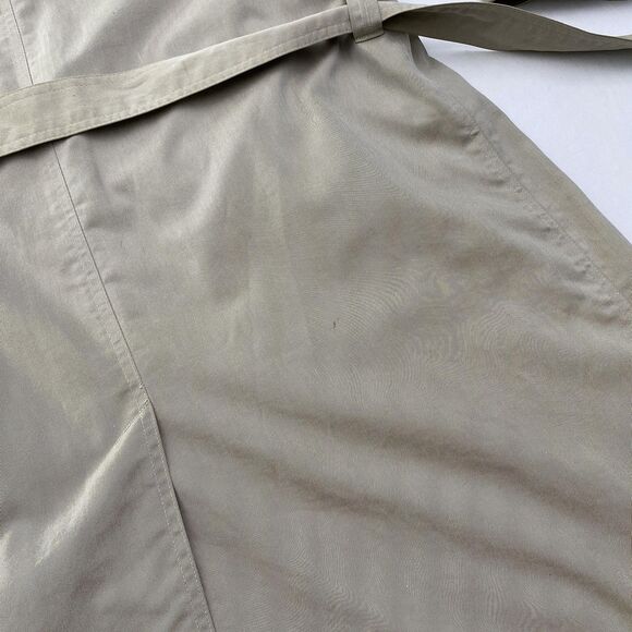 VTG Christian Dior Monsieur Trench Coat Mens 42L Beige Belted Lined Raincoat 80s - Picture 10 of 16